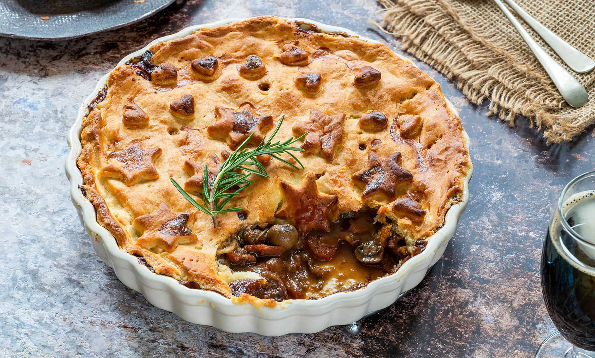 Welsh Beef & Ale Pie