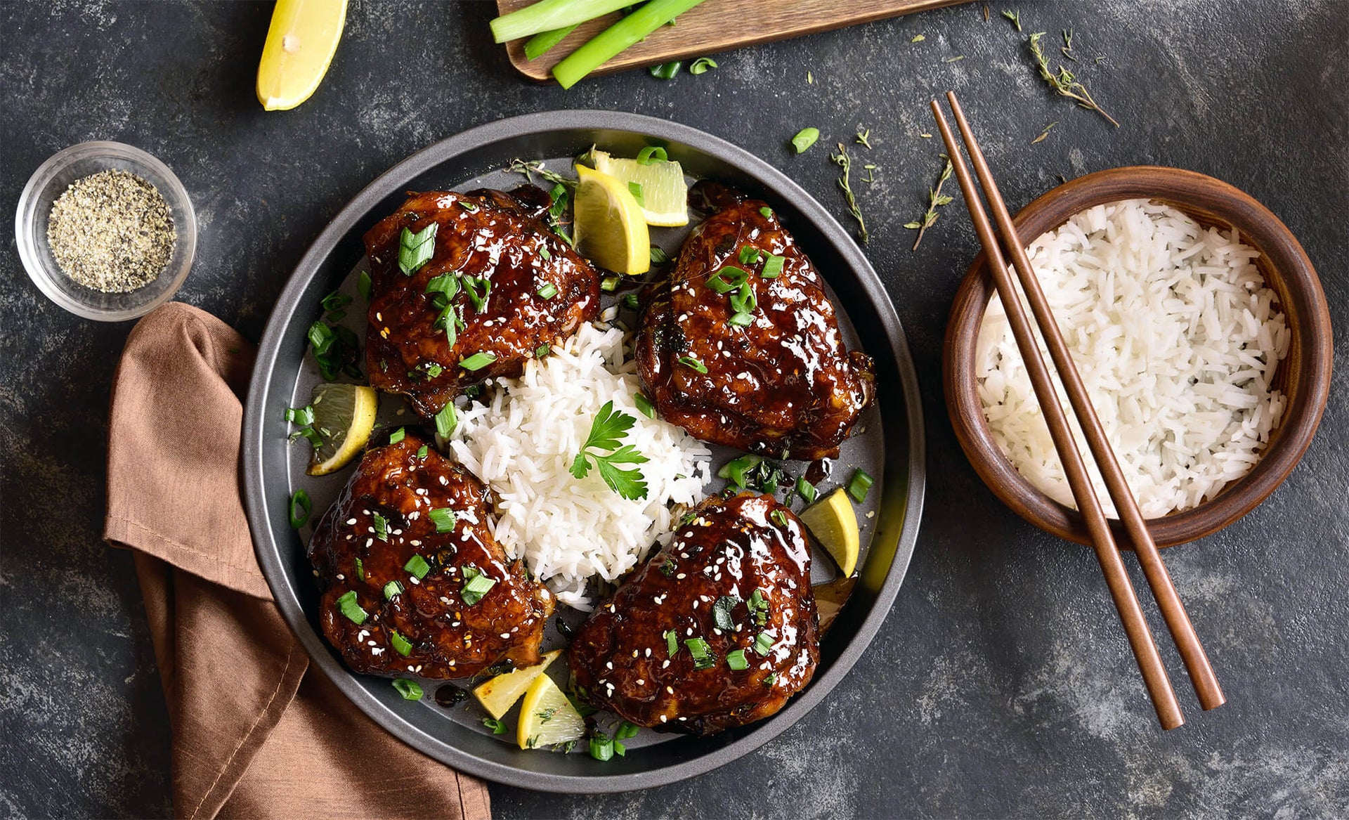 Sweet & Spicy Honey Grilled Chicken Thighs