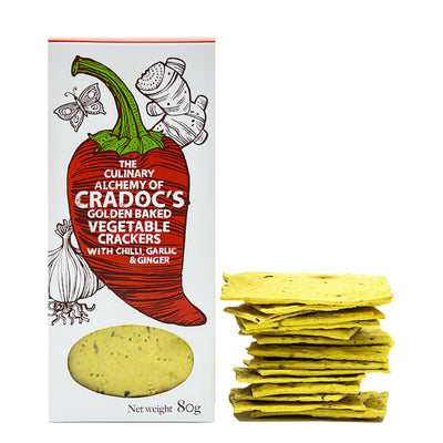 Cradocs Chilli And Garlic Crackers 80g