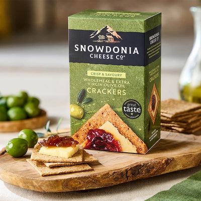 Snowdonia Wholemeal Extra Virgin Olive Oil Crackers