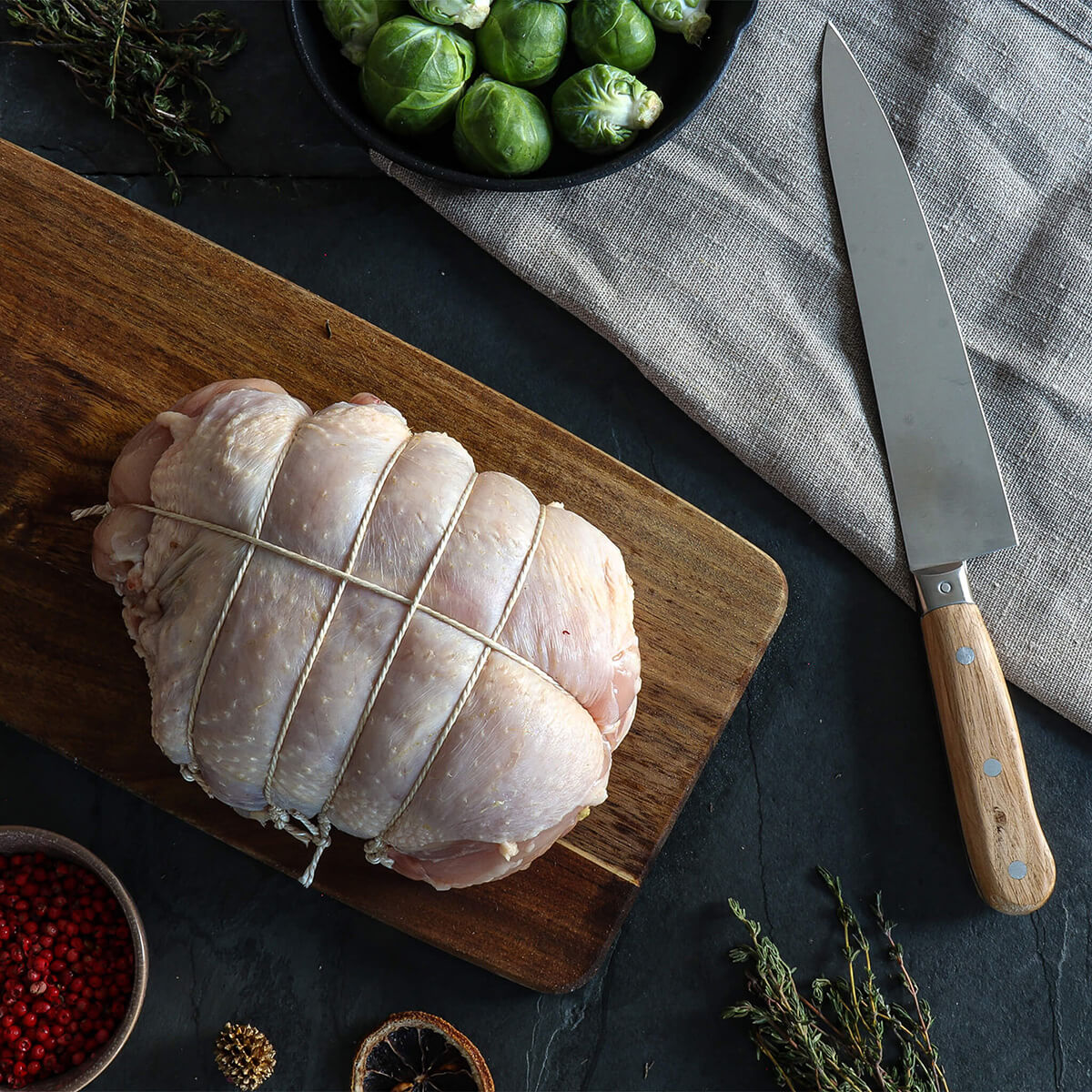 Christmas British Whole Chicken Boned & Rolled