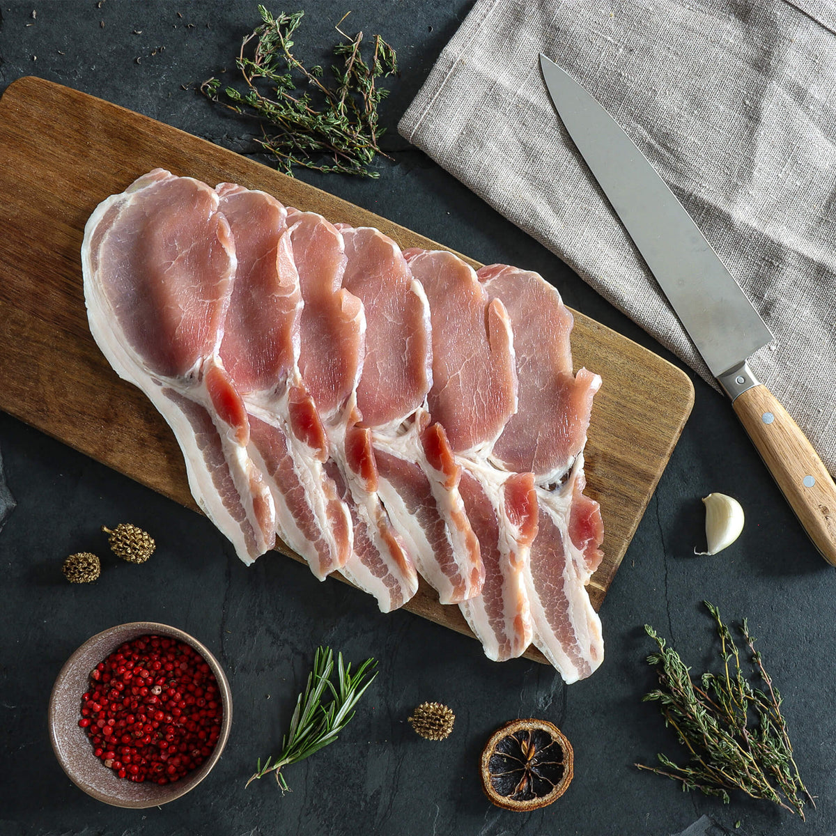 Christmas Dry Cured Smoked Back Bacon