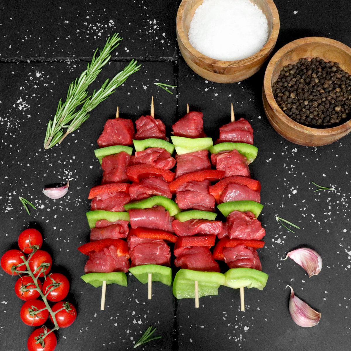 Welsh Grass Fed Steak Skewers