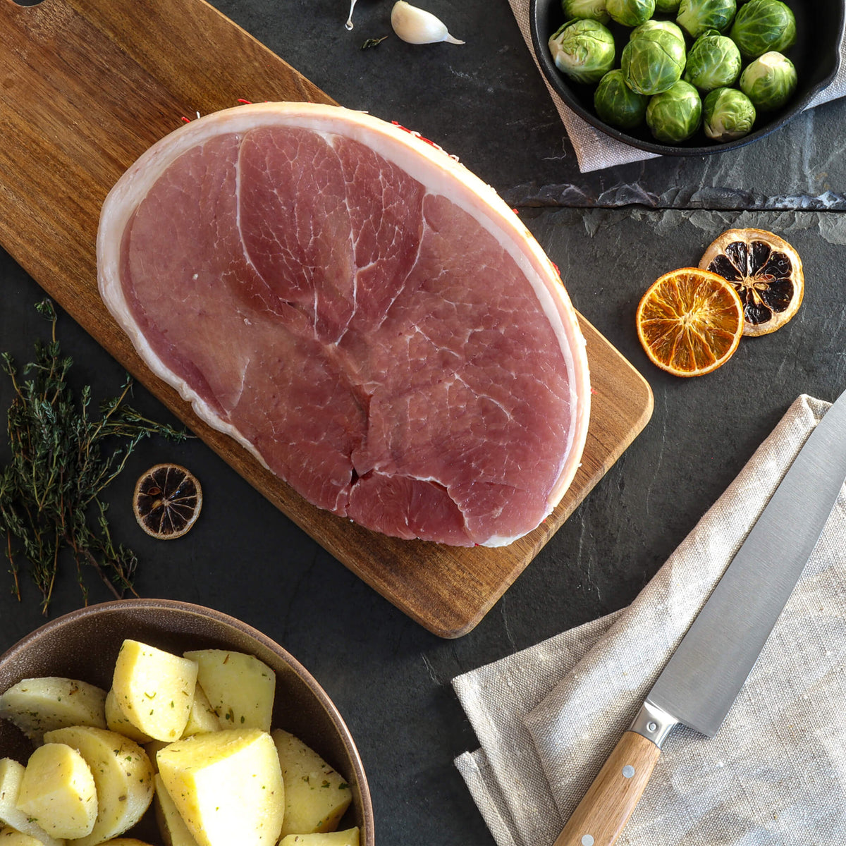 Welsh Christmas Cured Horseshoe Gammon Joint